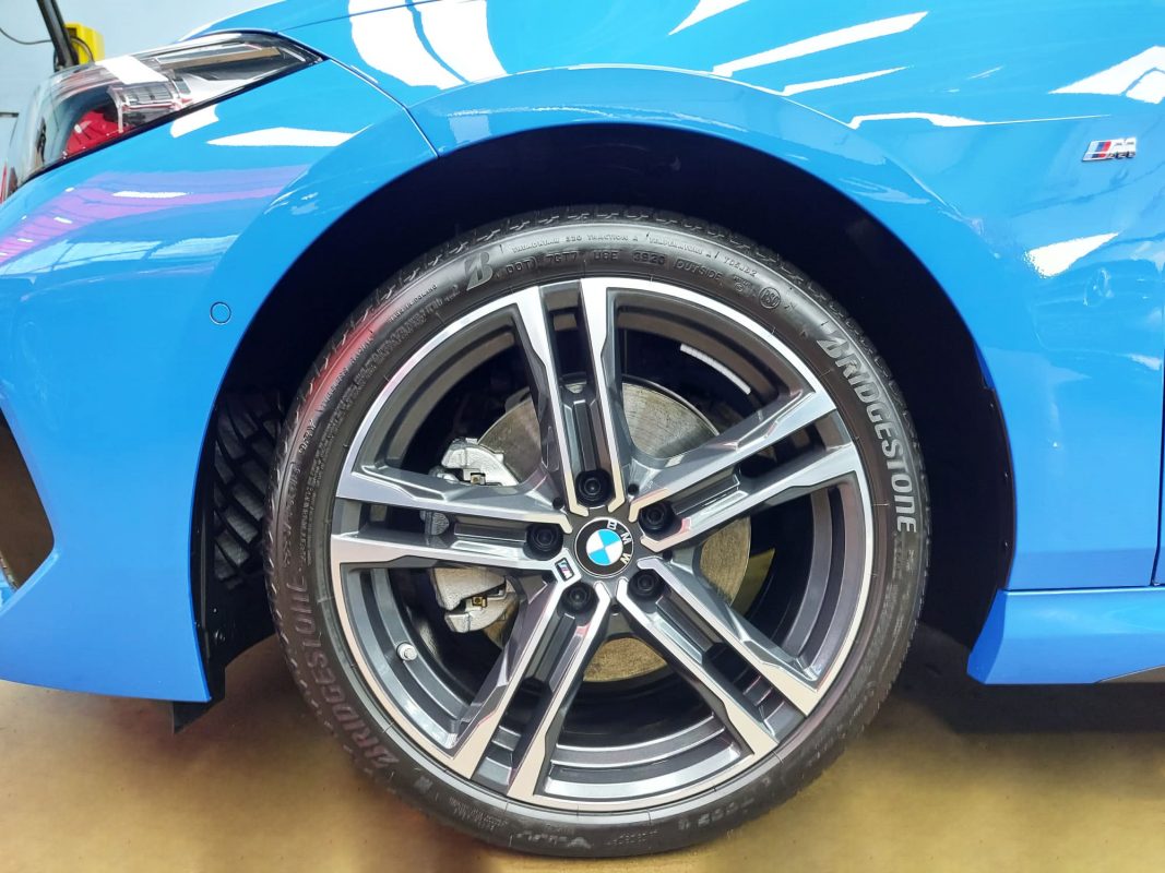 The BMW 218, finished and ready for collection.