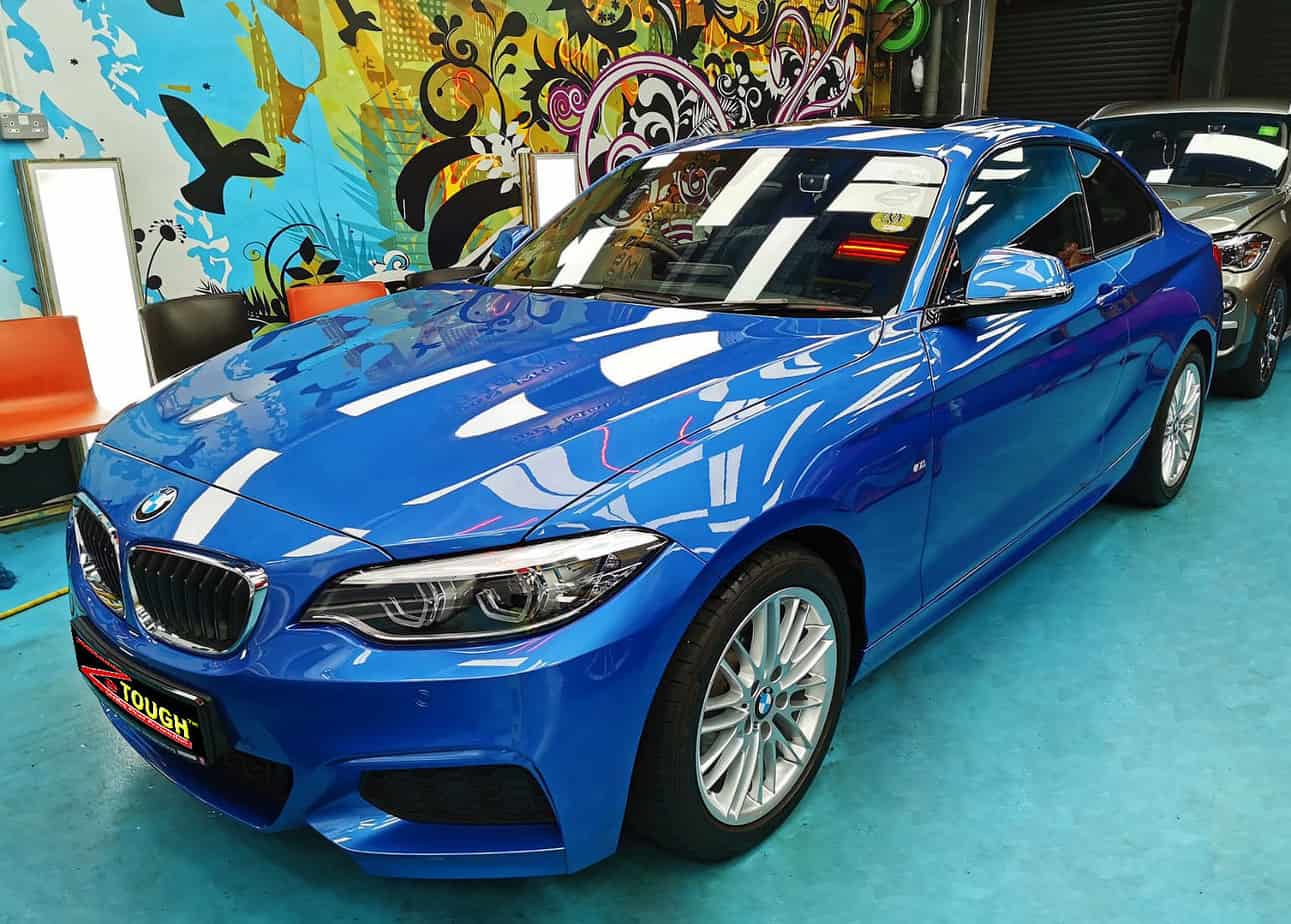 BMW 218i, sealed with ZeTough Ceramic at Revol Carz.