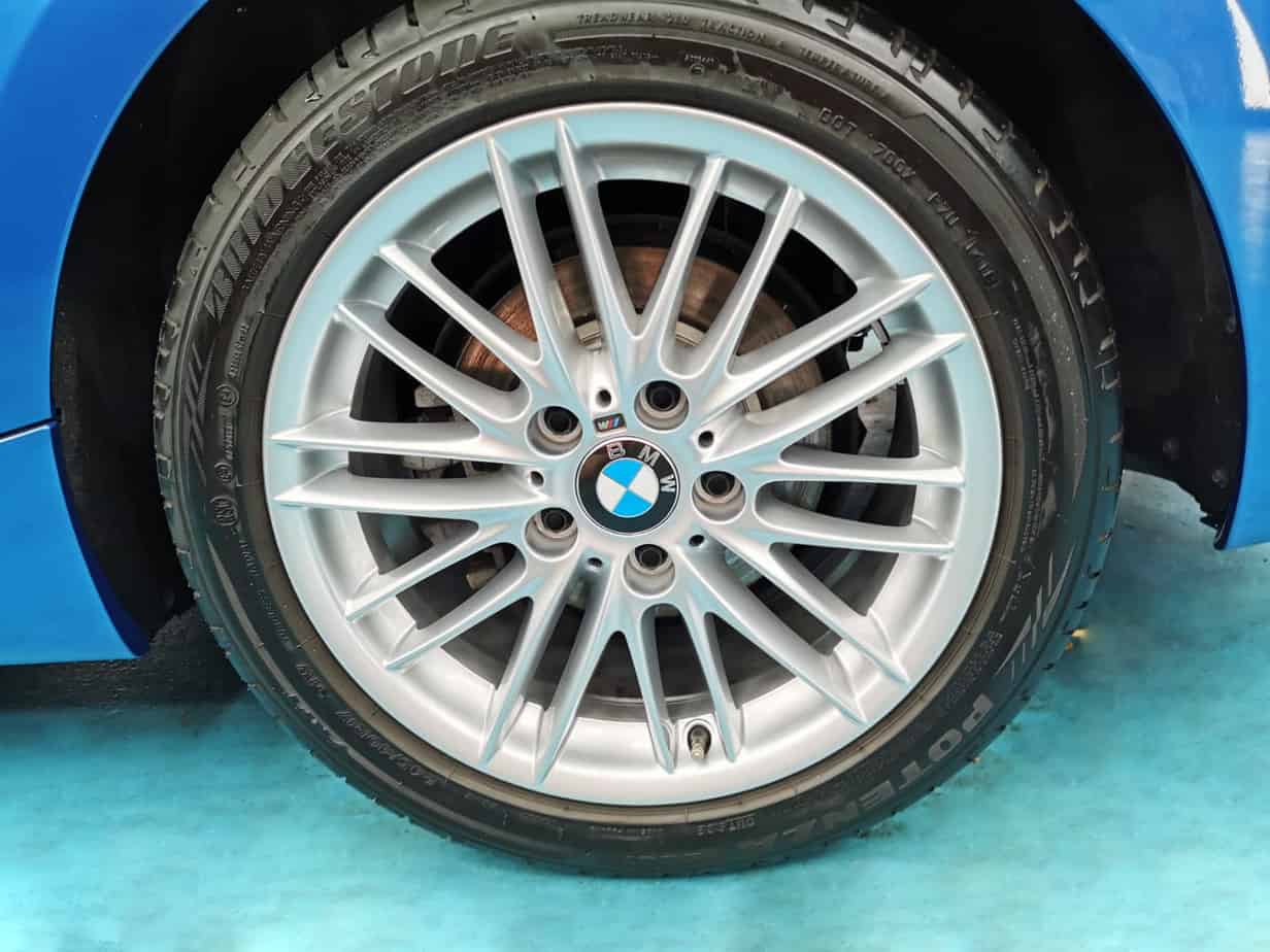 The BMW 218i, finished and ready for collection.