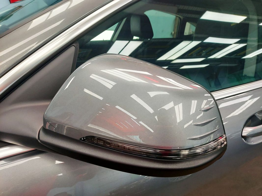 Side panel of the BMW 218i GC with the ceramic finish locked in.