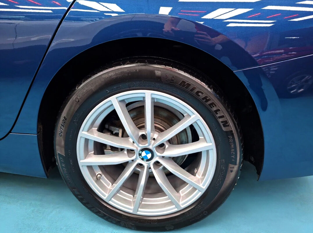 The BMW 3 Series, finished and ready for collection.
