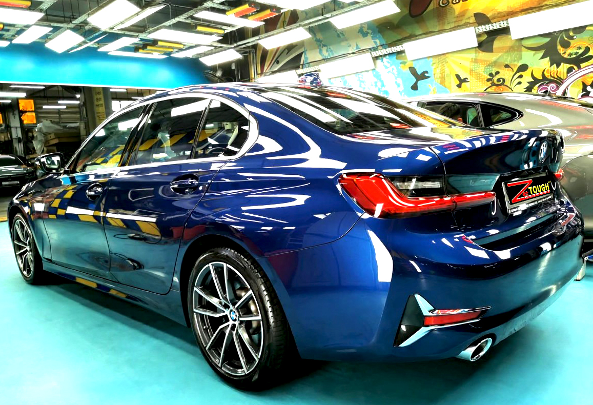 The BMW 3 Series after its ZeTough coating.