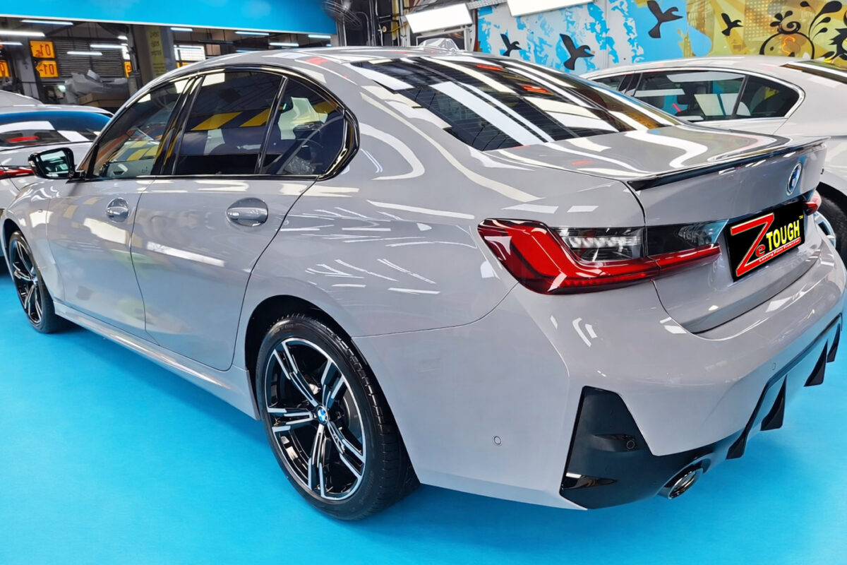 The BMW 3 Series after its ZeTough coating.