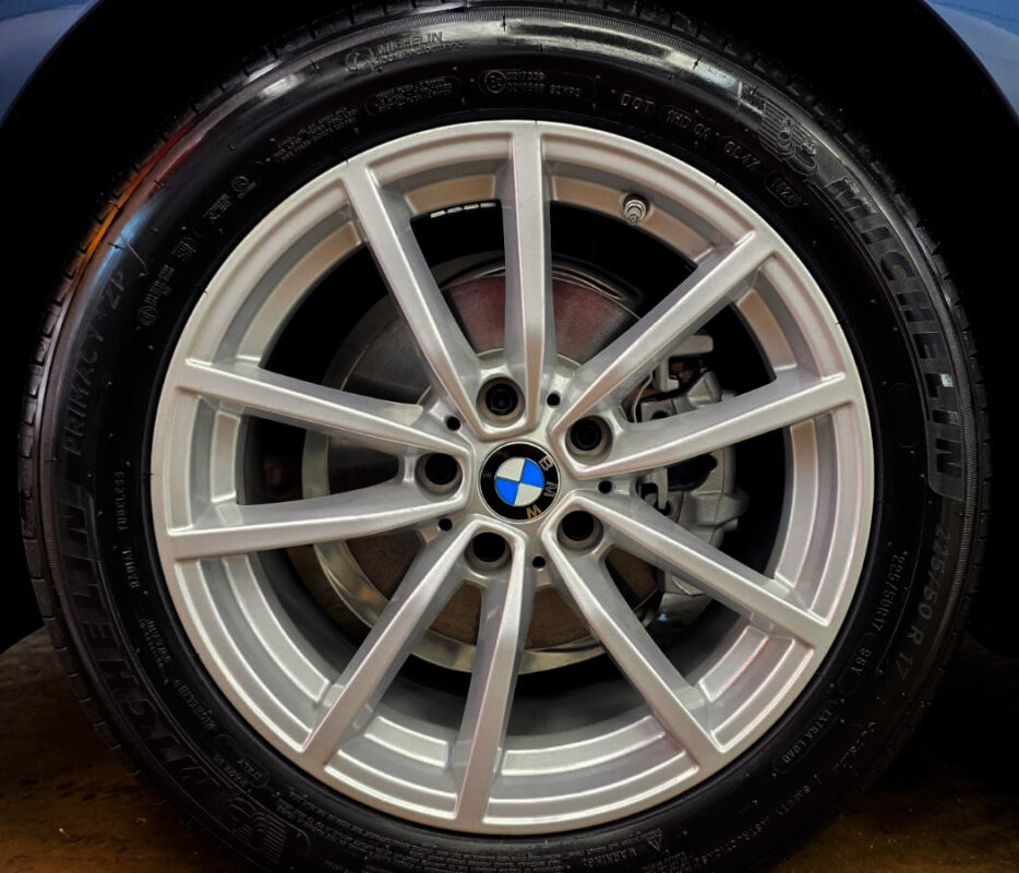 The BMW 3 Series, finished and ready for collection.