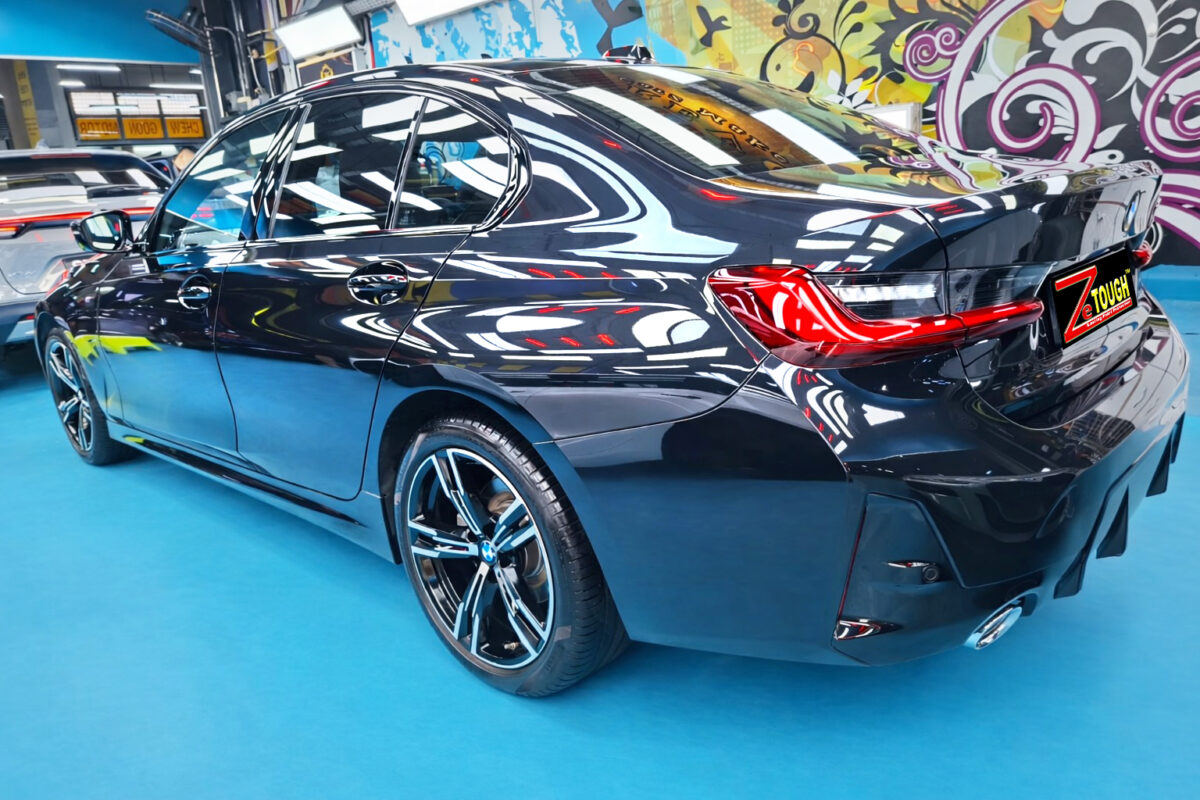 The BMW 3 Series after its ZeTough coating.