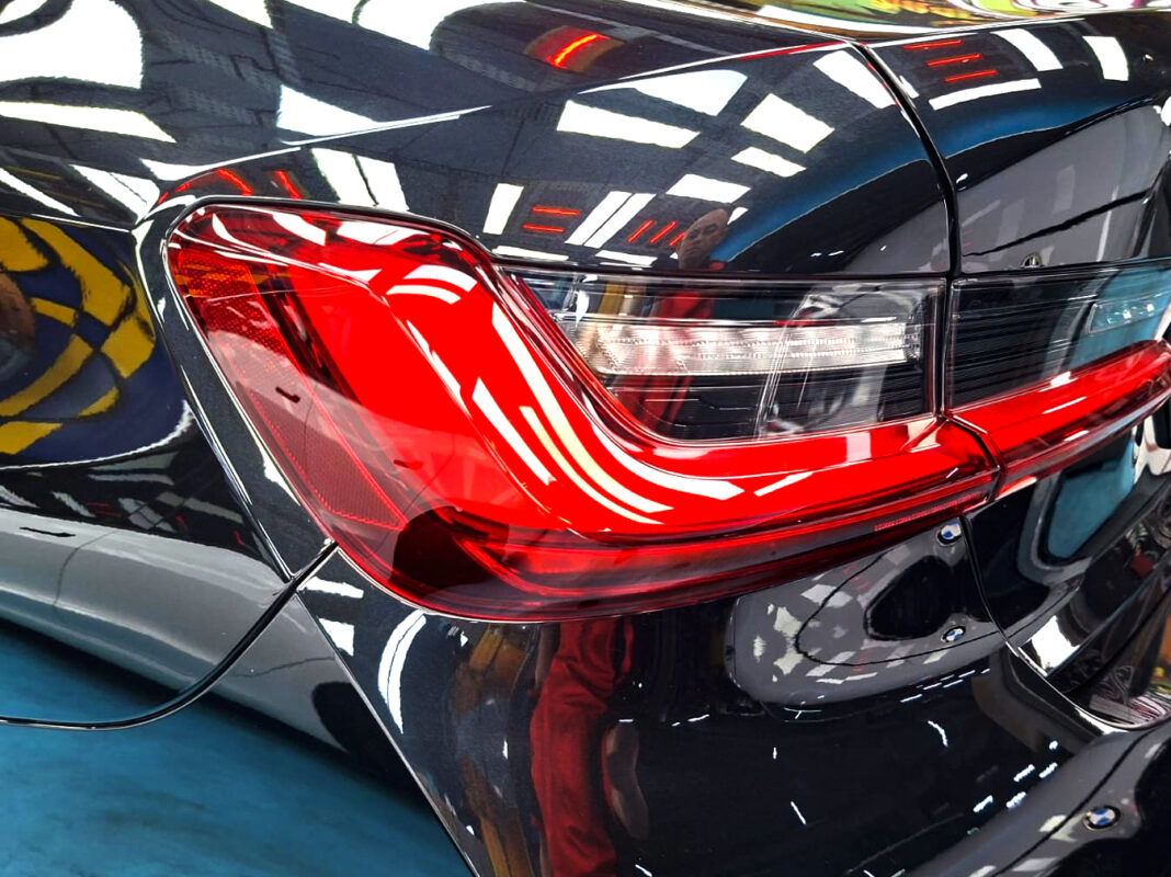 The finished BMW 3 Series, glossy and protected.
