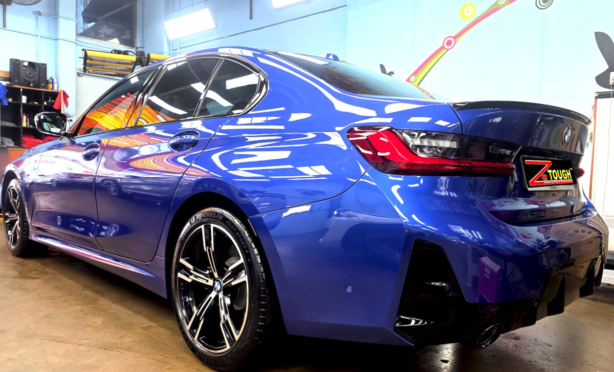 The BMW 3 Series after its ZeTough coating.