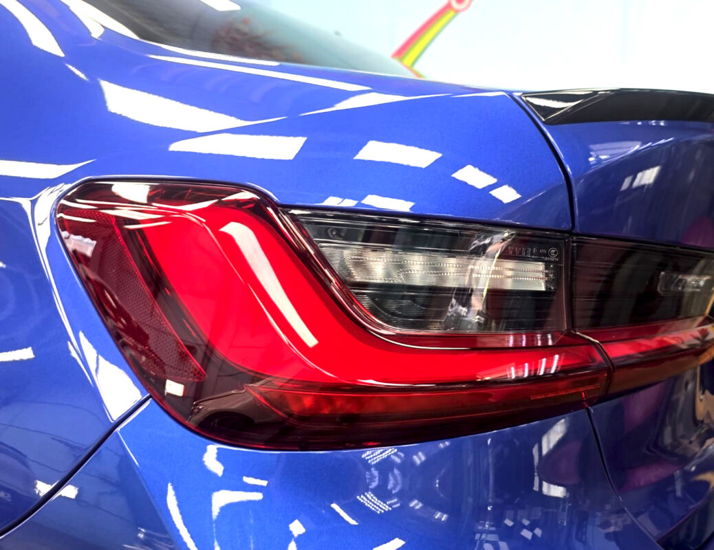 The finished BMW 3 Series, glossy and protected.