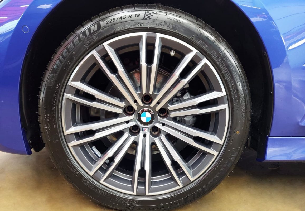 The BMW 318, finished and ready for collection.