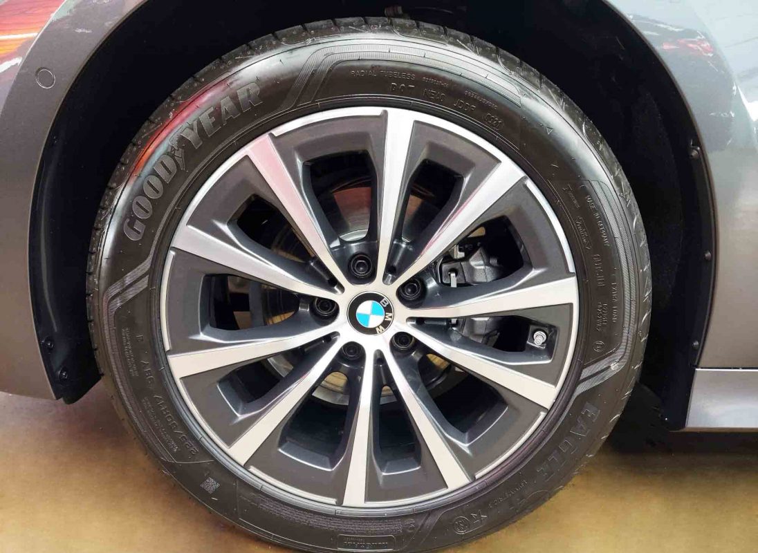 The BMW 318i, finished and ready for collection.