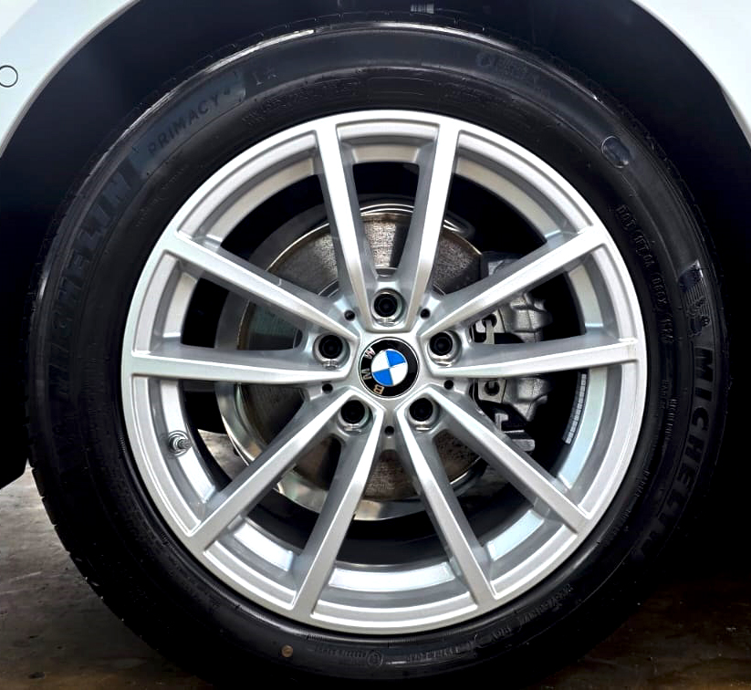 The BMW 318i, finished and ready for collection.