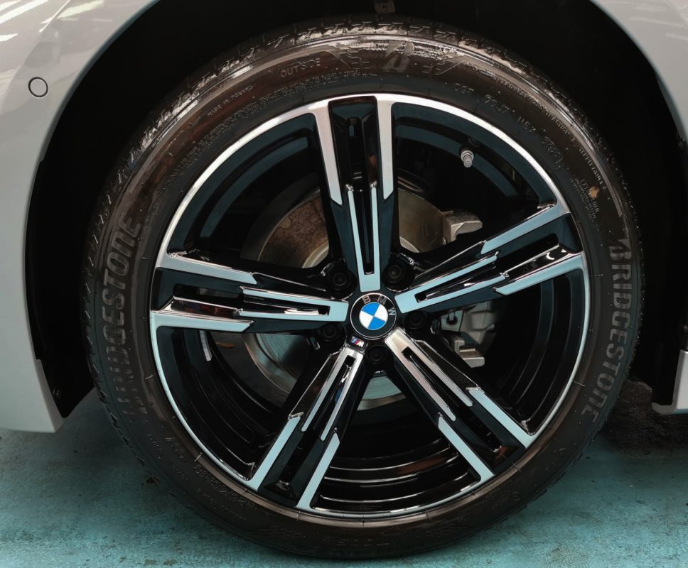The BMW 318i, finished and ready for collection.