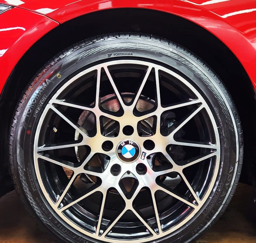 The BMW 318i, finished and ready for collection.