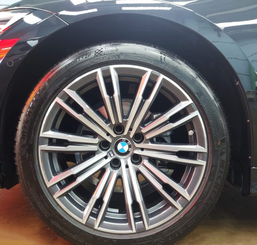 The BMW 318i, finished and ready for collection.