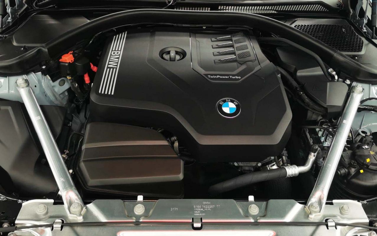 Detail of the BMW 4 Series' bodywork sealed with ZeTough Ceramic.