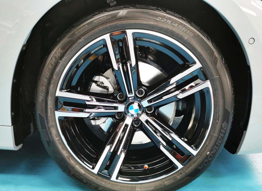 The BMW 4 Series, finished and ready for collection.