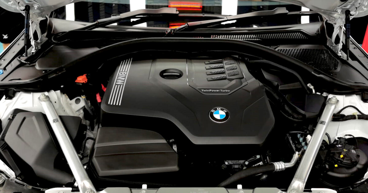 Detail of the BMW 4 Series' bodywork sealed with ZeTough Titanium.