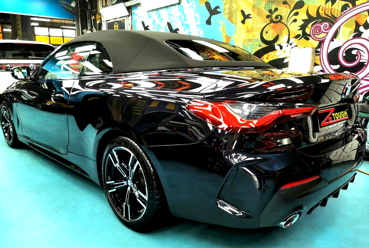 The BMW 4 Series after its ZeTough coating.