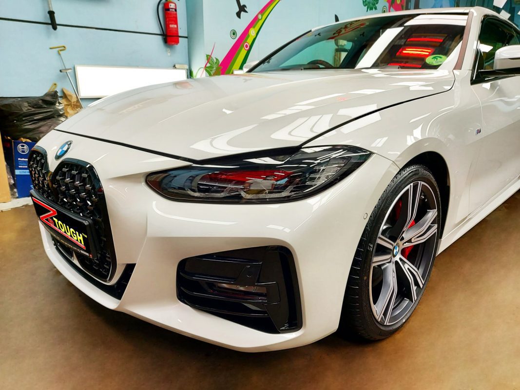 BMW 430i from a side angle after the titanium coating.