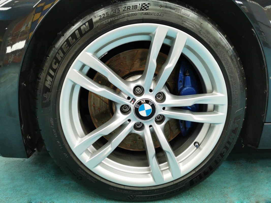 The BMW 435i Coupe, finished and ready for collection.