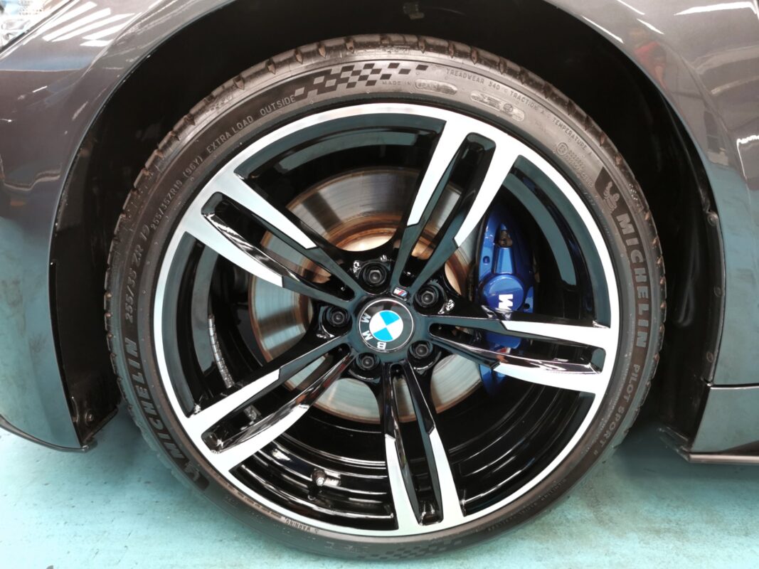 After: the BMW 435i with its fully resprayed and polished finish.