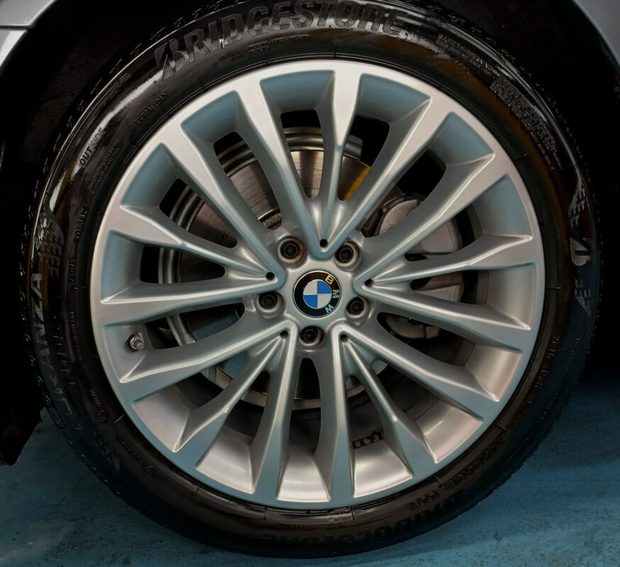 The BMW 5 Series, finished and ready for collection.