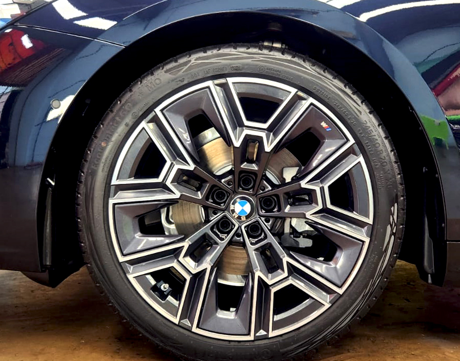 The BMW 5 Series, finished and ready for collection.