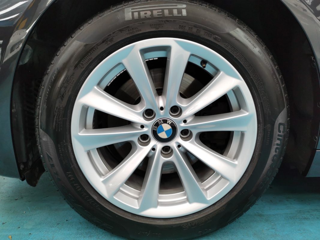 The BMW 5 Series ready for collection after the respray.