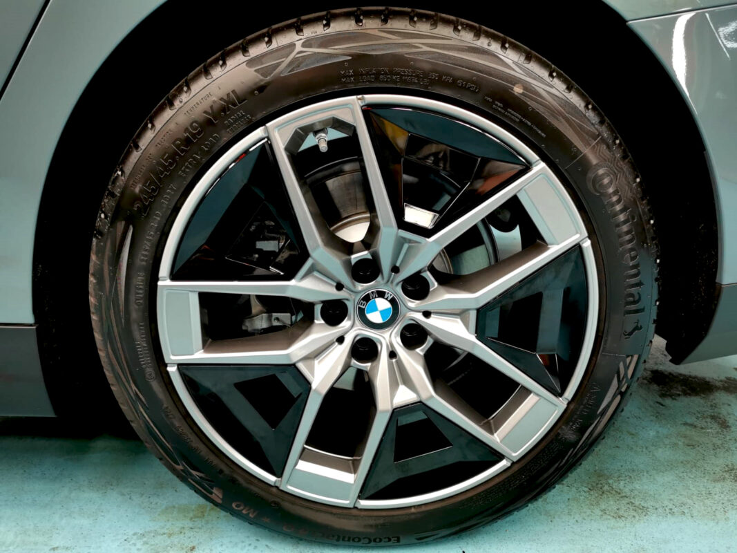 The BMW 5 Series, finished and ready for collection.