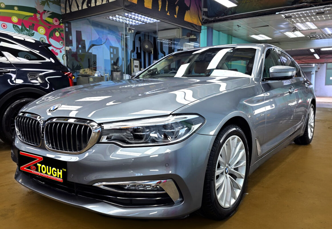 BMW 5 Series, glossy after its ZeTough Ceramic coating.