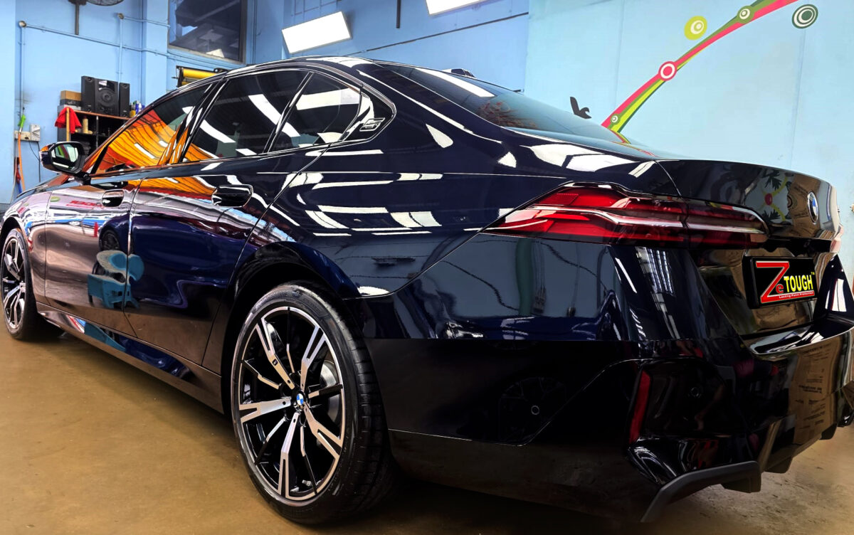 The BMW 5 Series after its ZeTough coating.