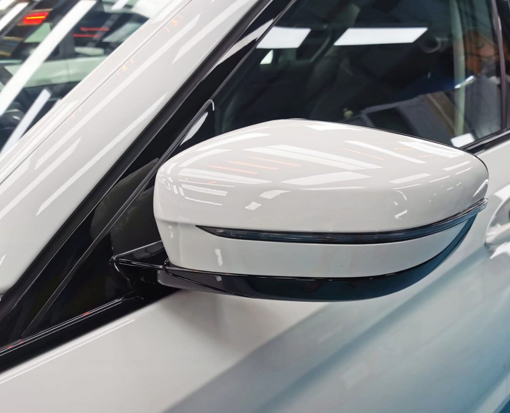 Rear quarter of the BMW 502i, glossy and protected.