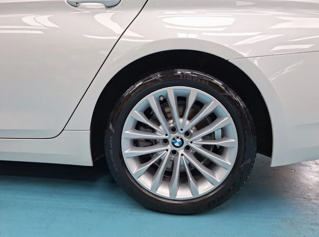 The BMW 520i, finished and ready for collection.