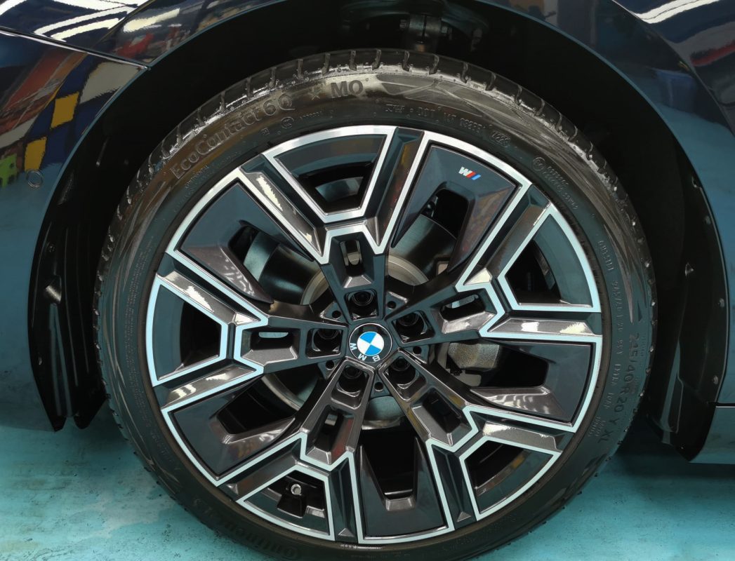 The BMW 520i, finished and ready for collection.