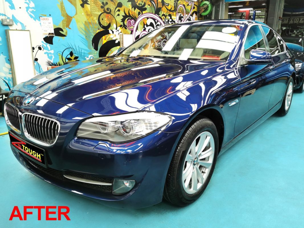 The BMW 523i after the full respray.