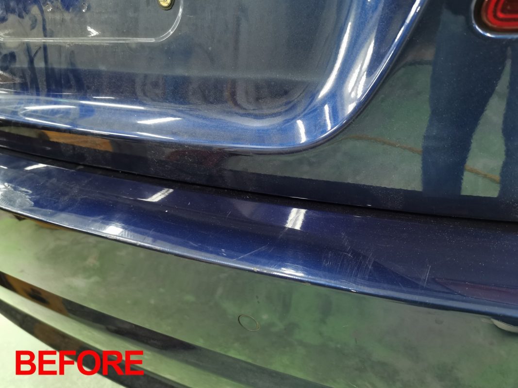 Glossy body panels on the 523i after the ceramic coating.