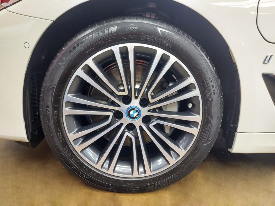 The BMW 530e, finished and ready for collection.