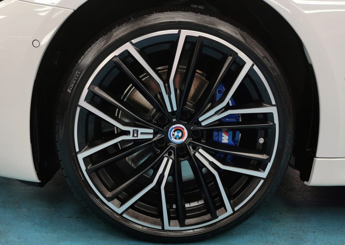The BMW 5 Series, finished and ready for collection.