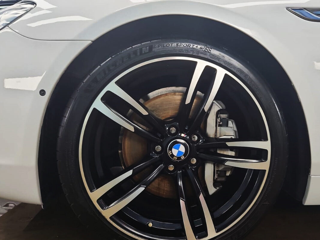 After: the BMW 6 Series resprayed to a deep, even finish and sealed with ceramic.