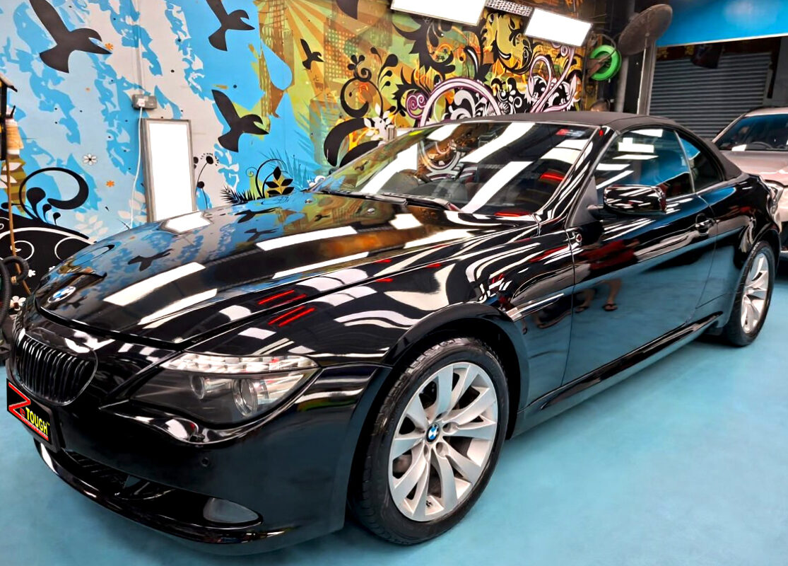 BMW 6 Series, glossy after its ZeTough Titanium coating.