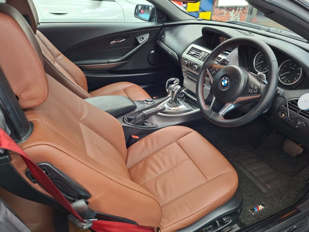 The BMW 6 Series's protected, high-gloss finish.