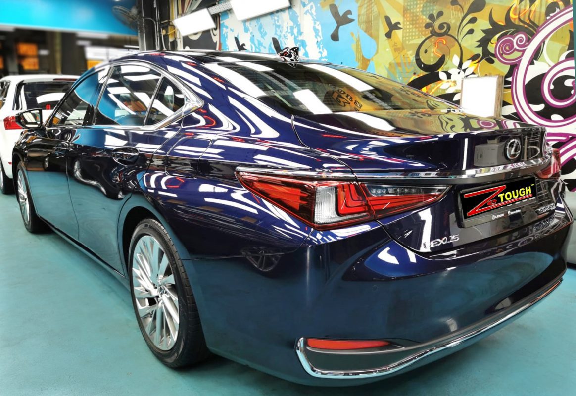 The BMW 630i from a side angle after the ceramic coating.