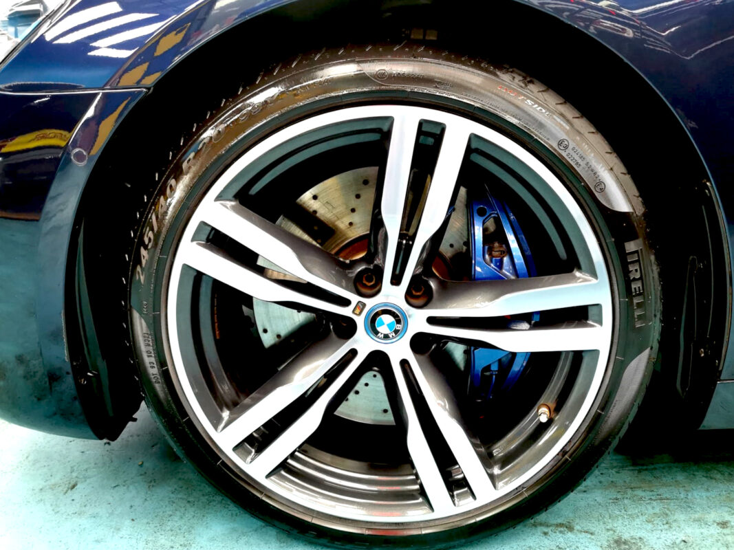 The BMW 7 Series, finished and ready for collection.