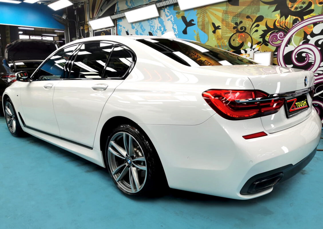 The BMW 7 Series after its ZeTough coating.