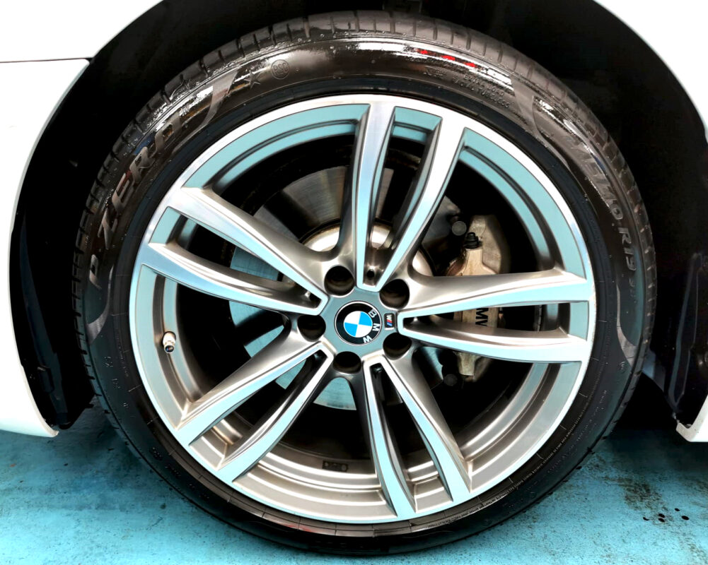 The BMW 7 Series with its fresh, coated finish.