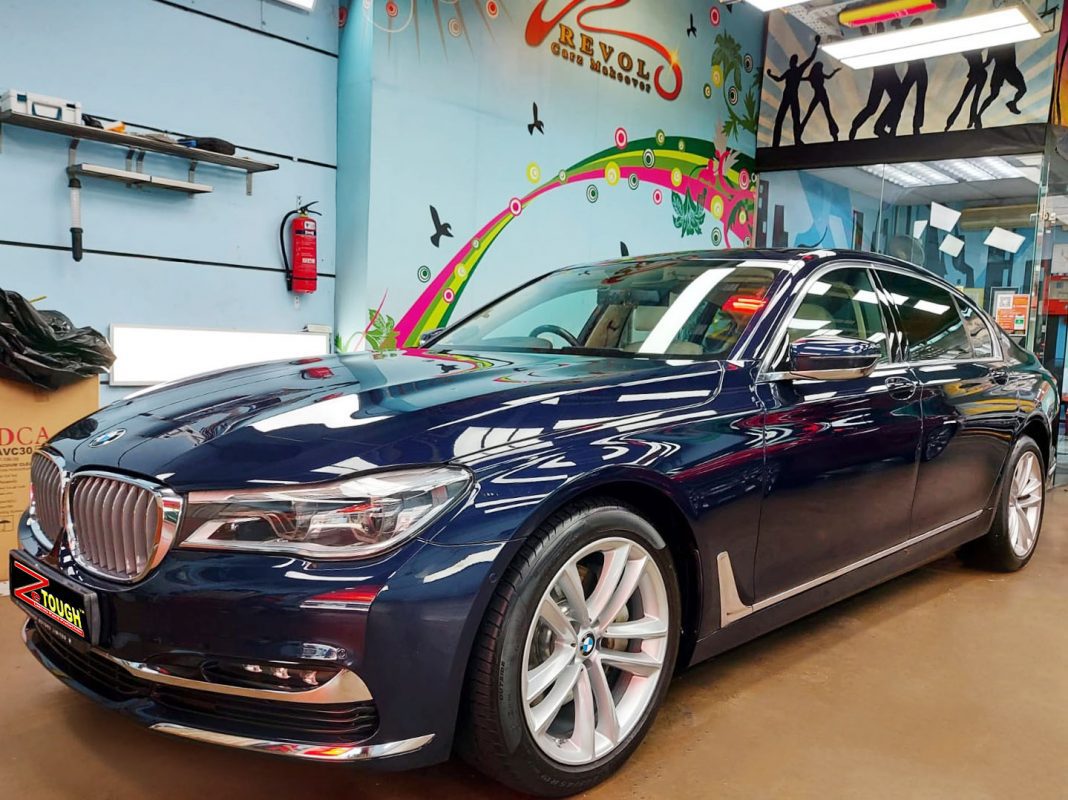 BMW 740Li, sealed with ZeTough Titanium at Revol Carz.
