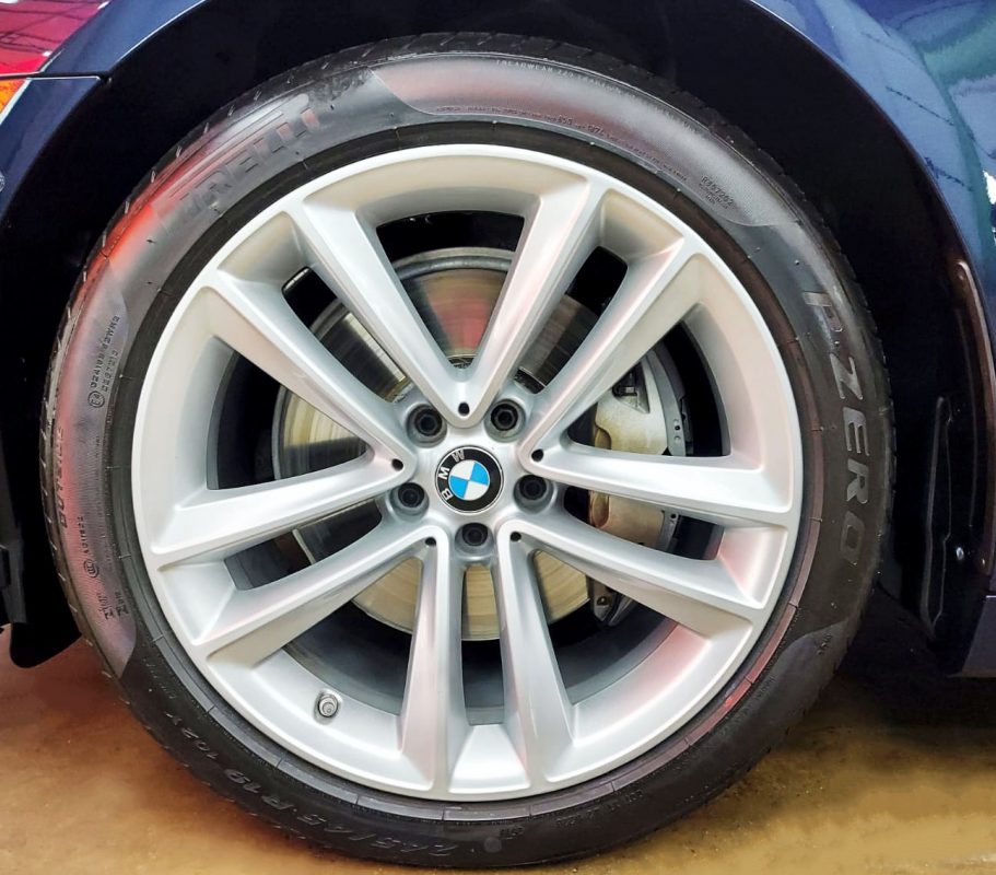 The BMW 740Li, finished and ready for collection.