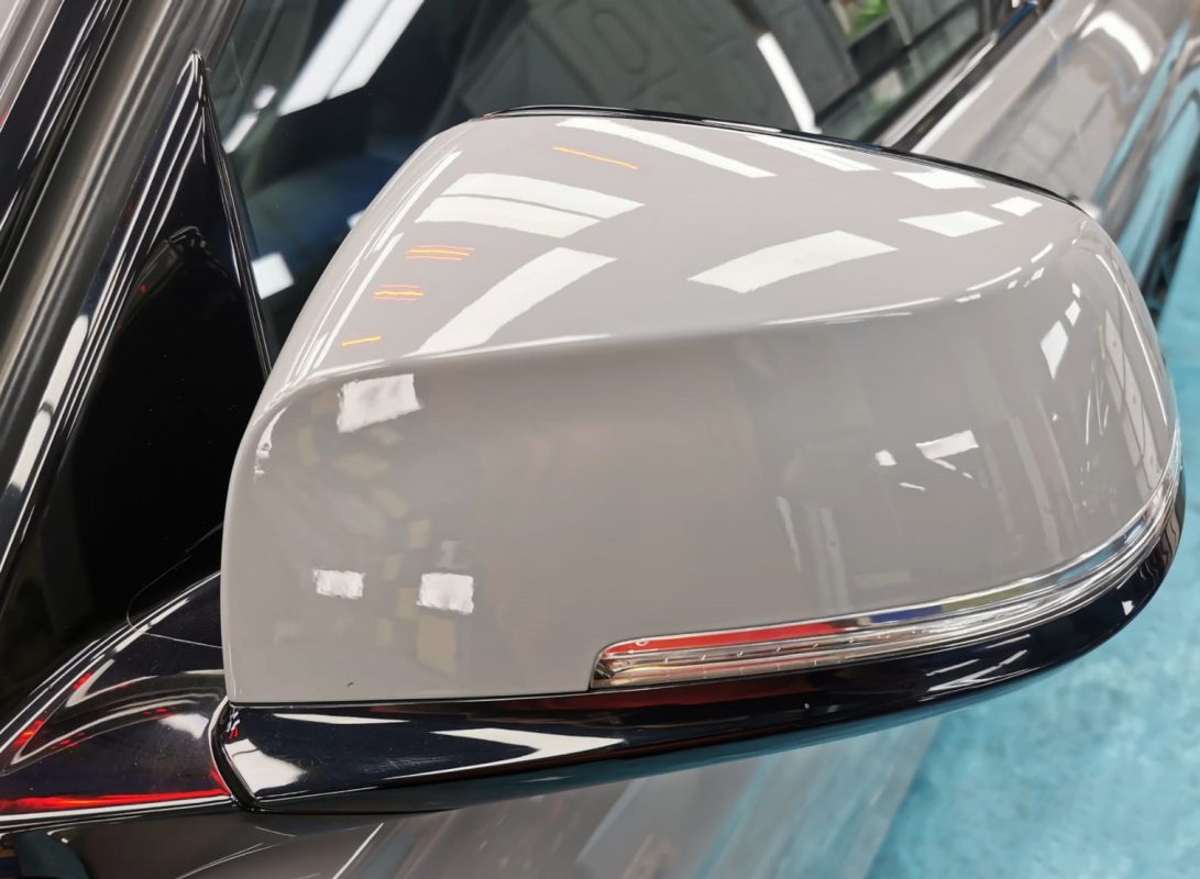Detail of the bodywork sealed with ZeTough Ceramic.