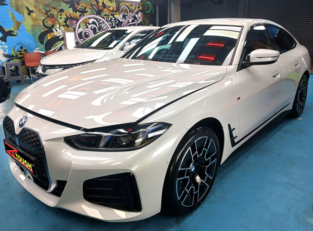 BMW i4, sealed with ZeTough Titanium at Revol Carz.