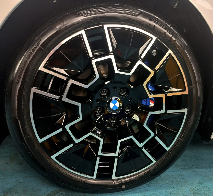 The BMW i4, finished and ready for collection.